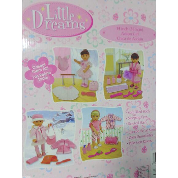 NEW Action Girl DOLL SET Little Dreams GIGO TOY Brush Mirror Clothes Outfit NIB - Picture 6 of 11